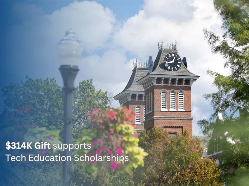 The clock tower at PennWest California
