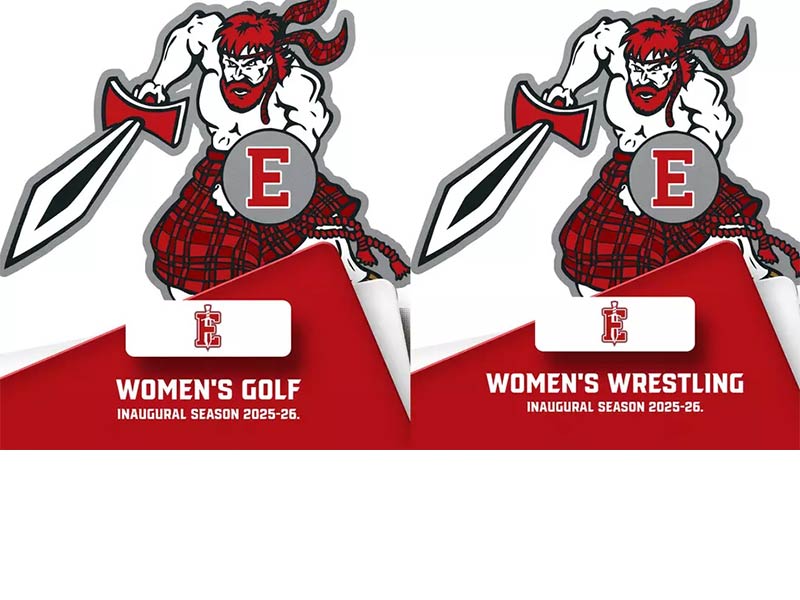 PennWest Edinboro Fighting Scot Logo for women's golf and wrestling