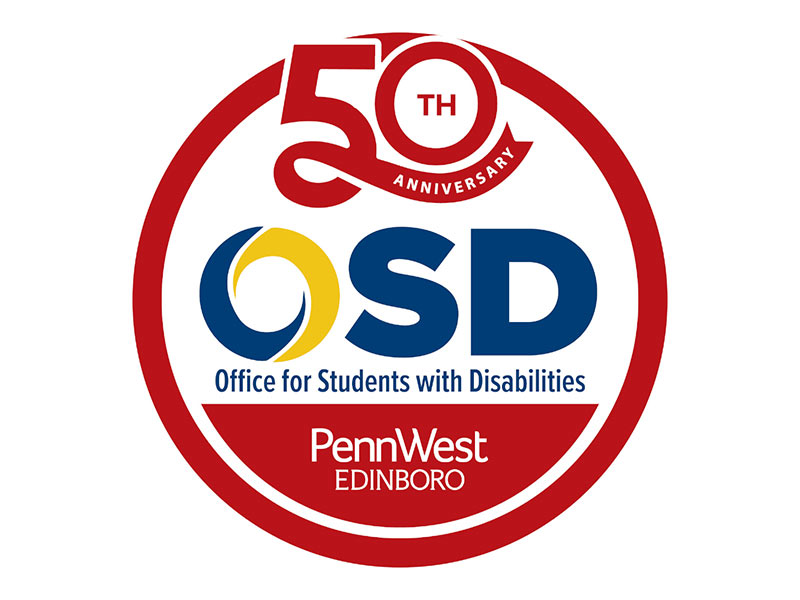 OSD at Edinboro 50th Anniverary Logo