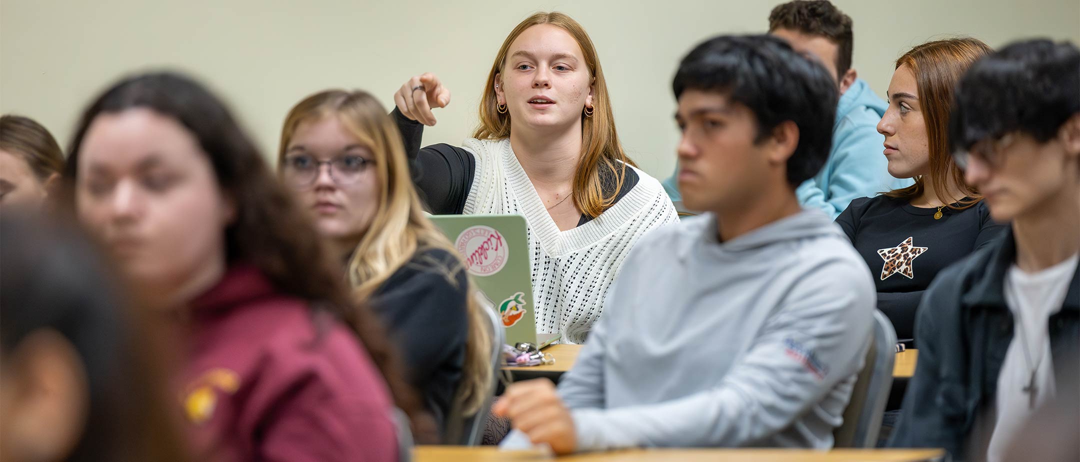 Students in a classroom
