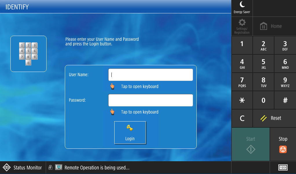 screenshot of entering PID on campus printer