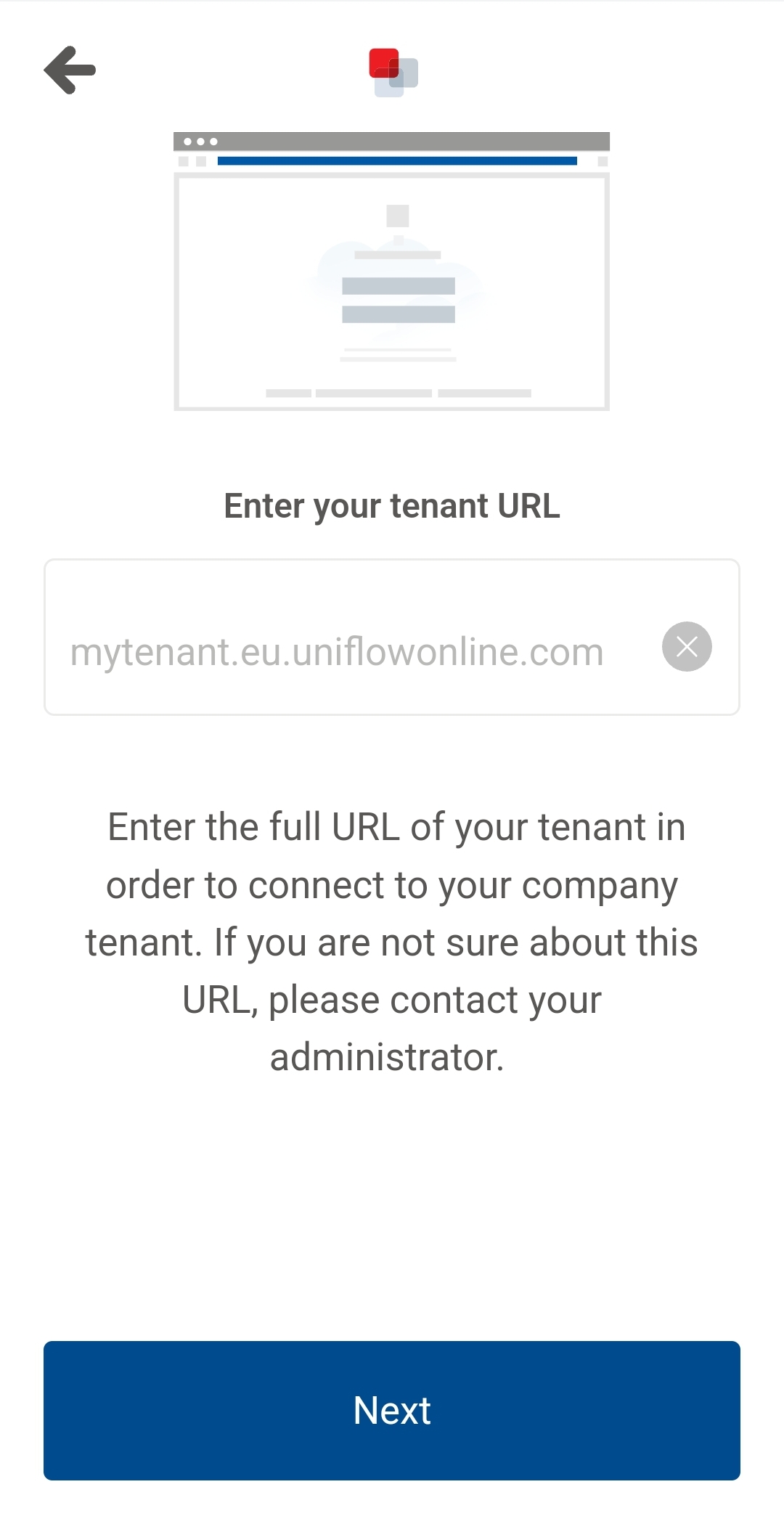 screenshot of manual login options