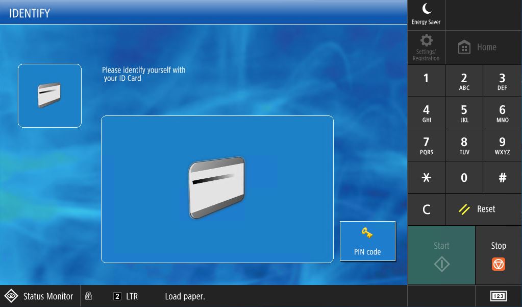 screenshot of printing folder on kiosk