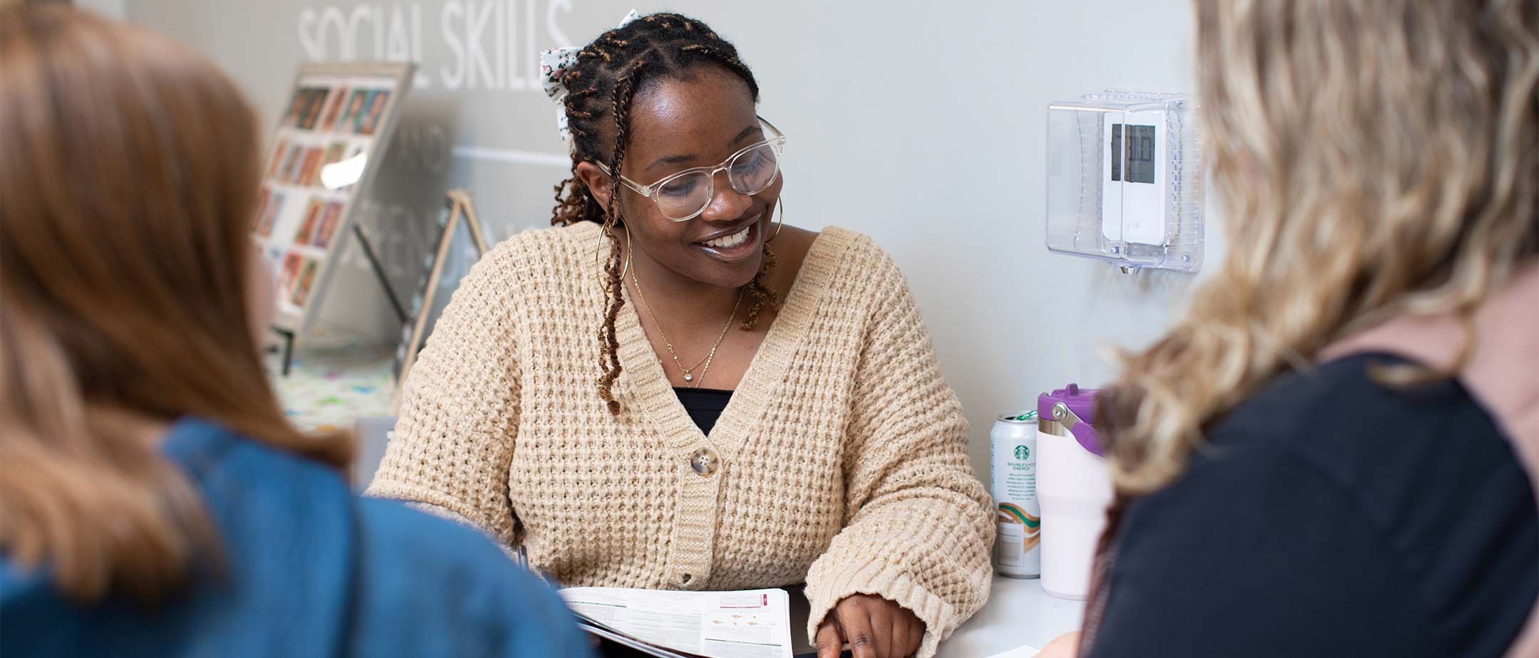 Students receiving academic help