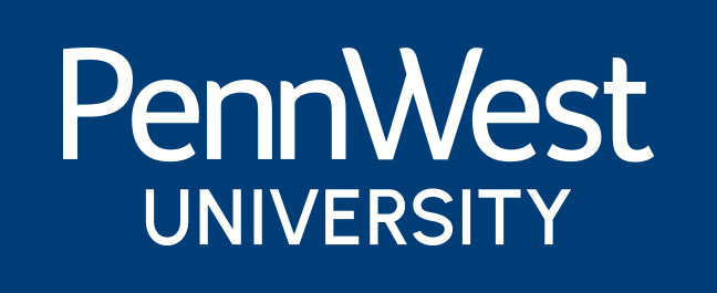 PennWest University Wordmark White