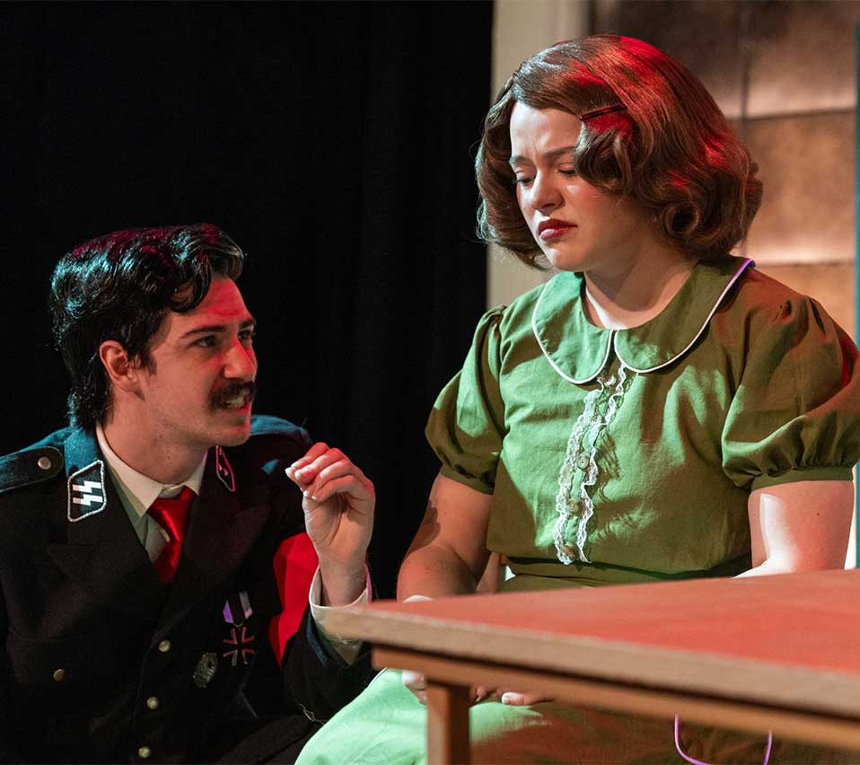 performing arts students during a show