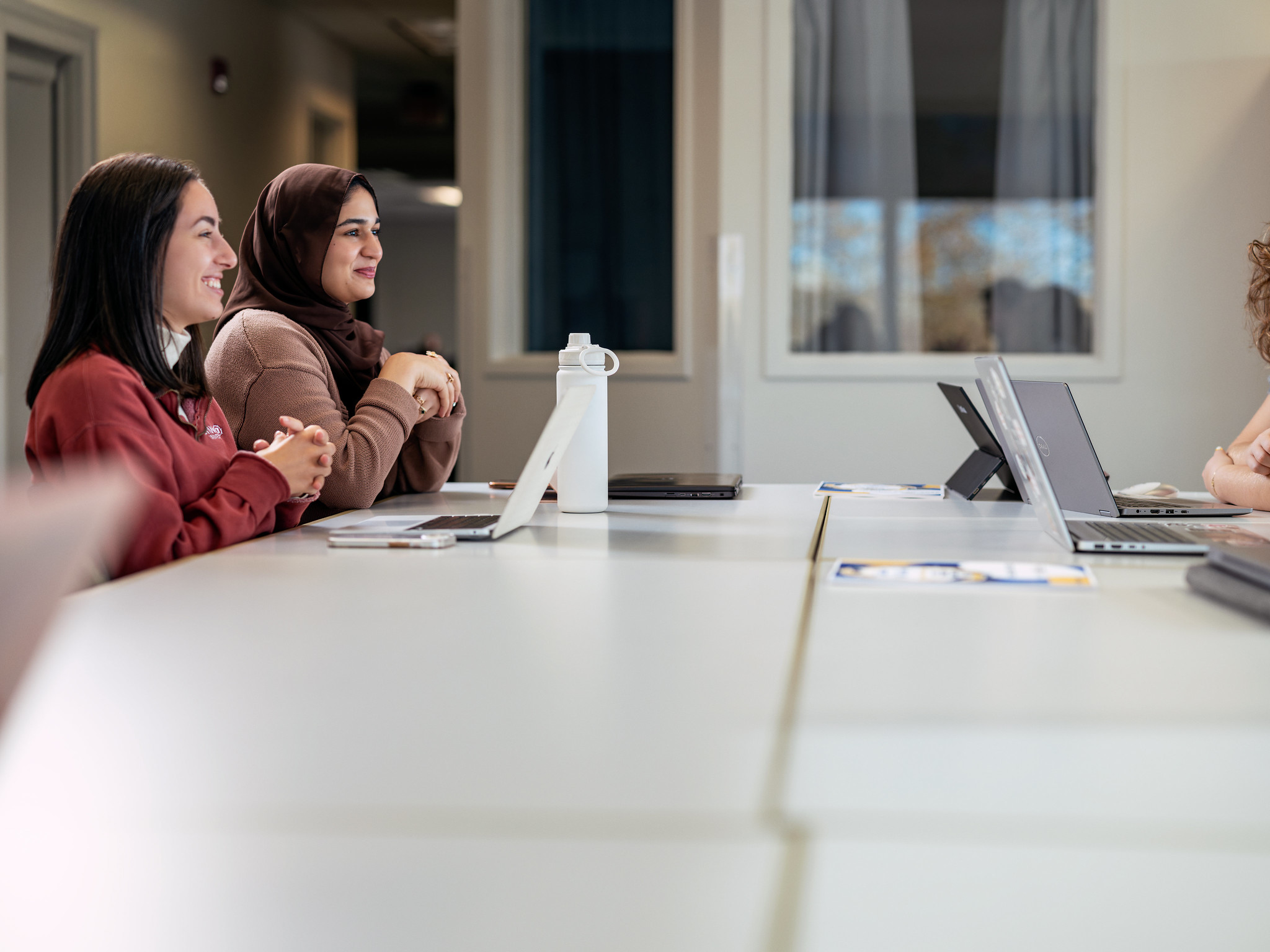 PennWest students meeting on campus.