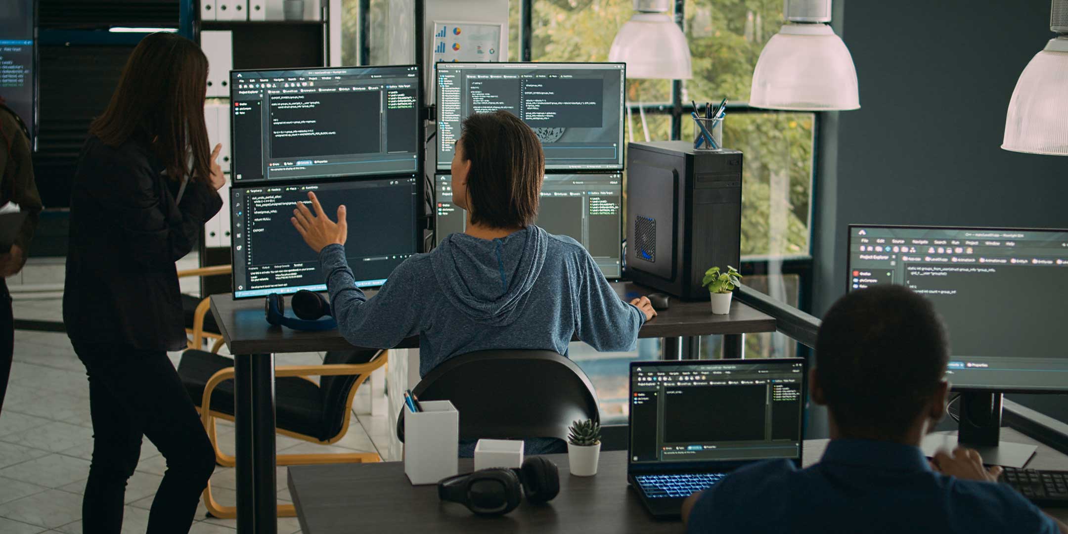 computer information systems administrators reviewing system logs