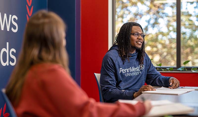 Students sitting in a classroom