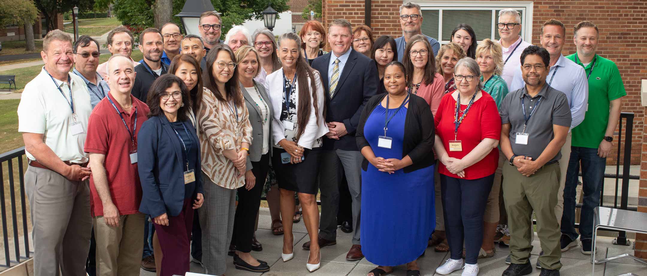 Coworkers giving each other a high five