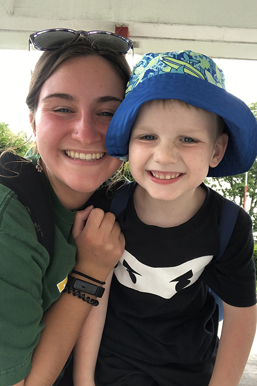 Bridget Bartlett and her brother Brian