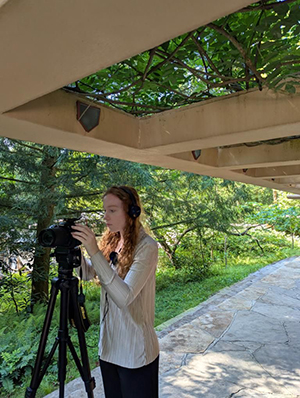 Taney Basinger at Fallingwater
