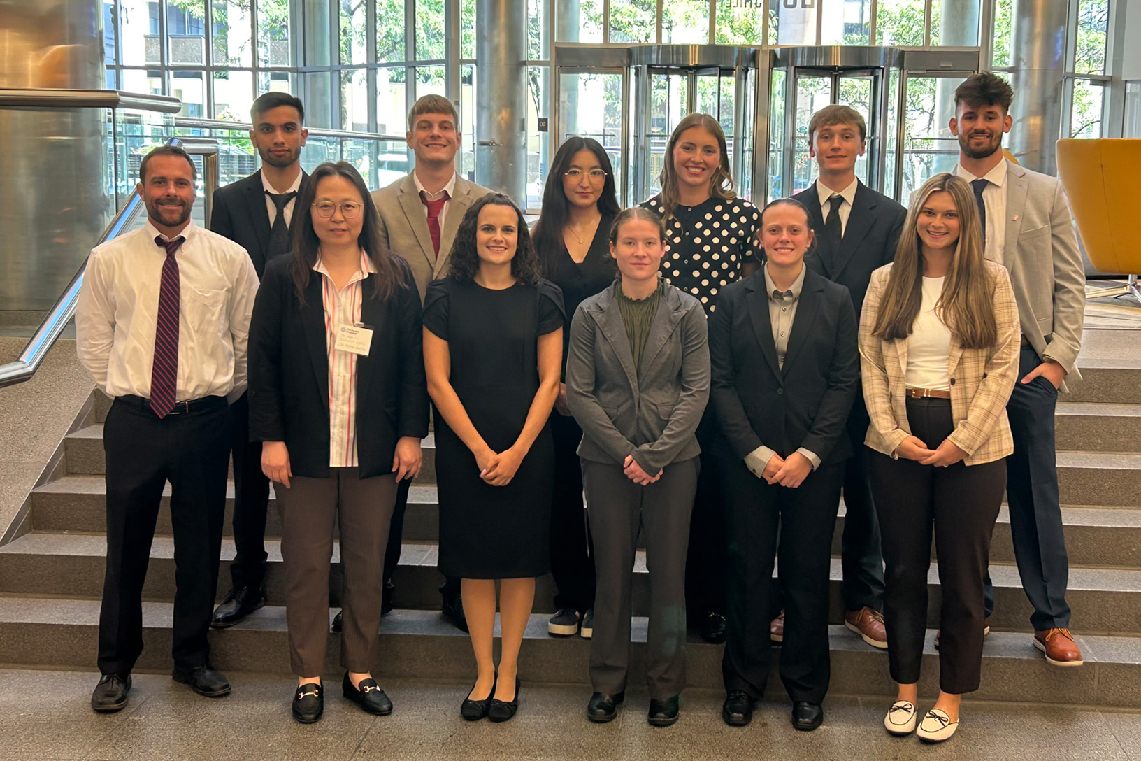 PennWest students at the CFA Society of Pittsburgh Career Fair