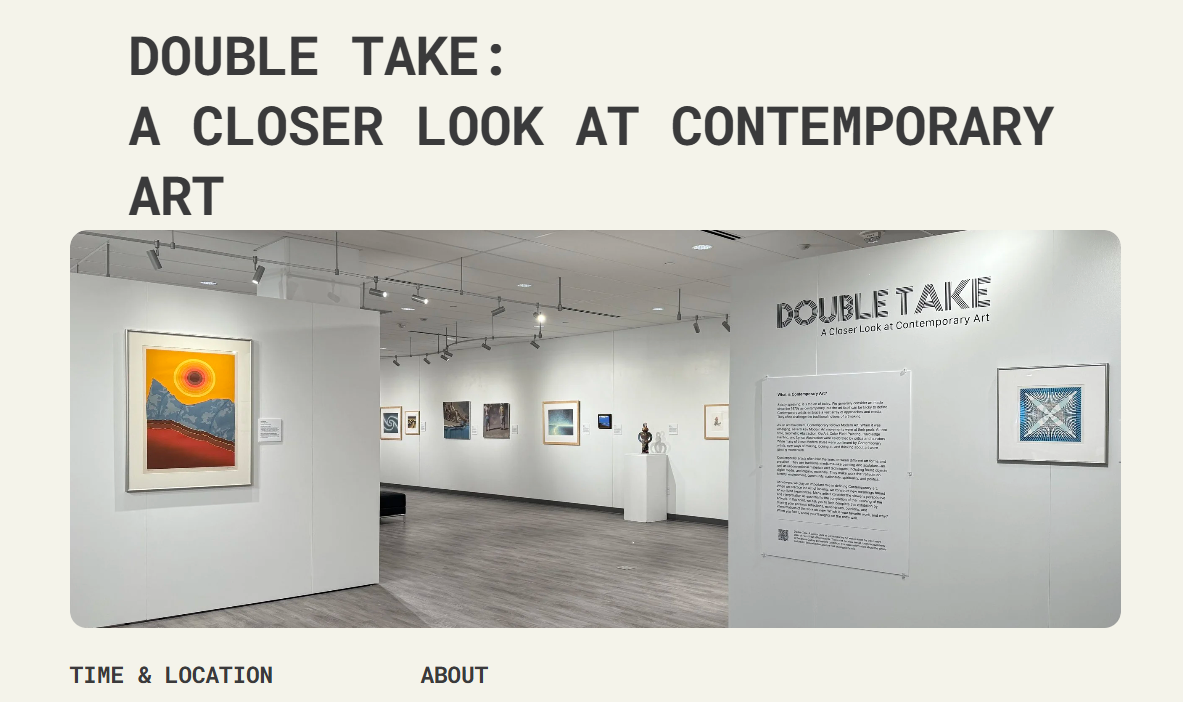 double take exhibit items