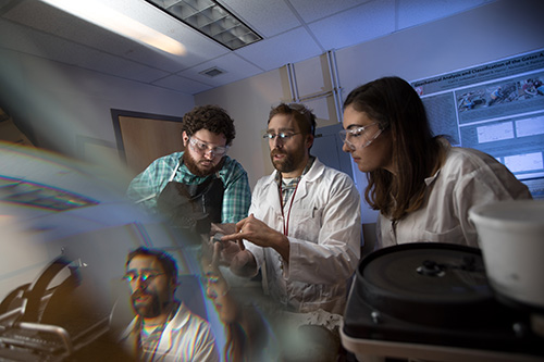 He regularly incorporates samples collected in Alaska and Russia into courses ranging from mineralogy and petrology to geochemistry and introductory geology, giving students firsthand exposure to real-world research.
