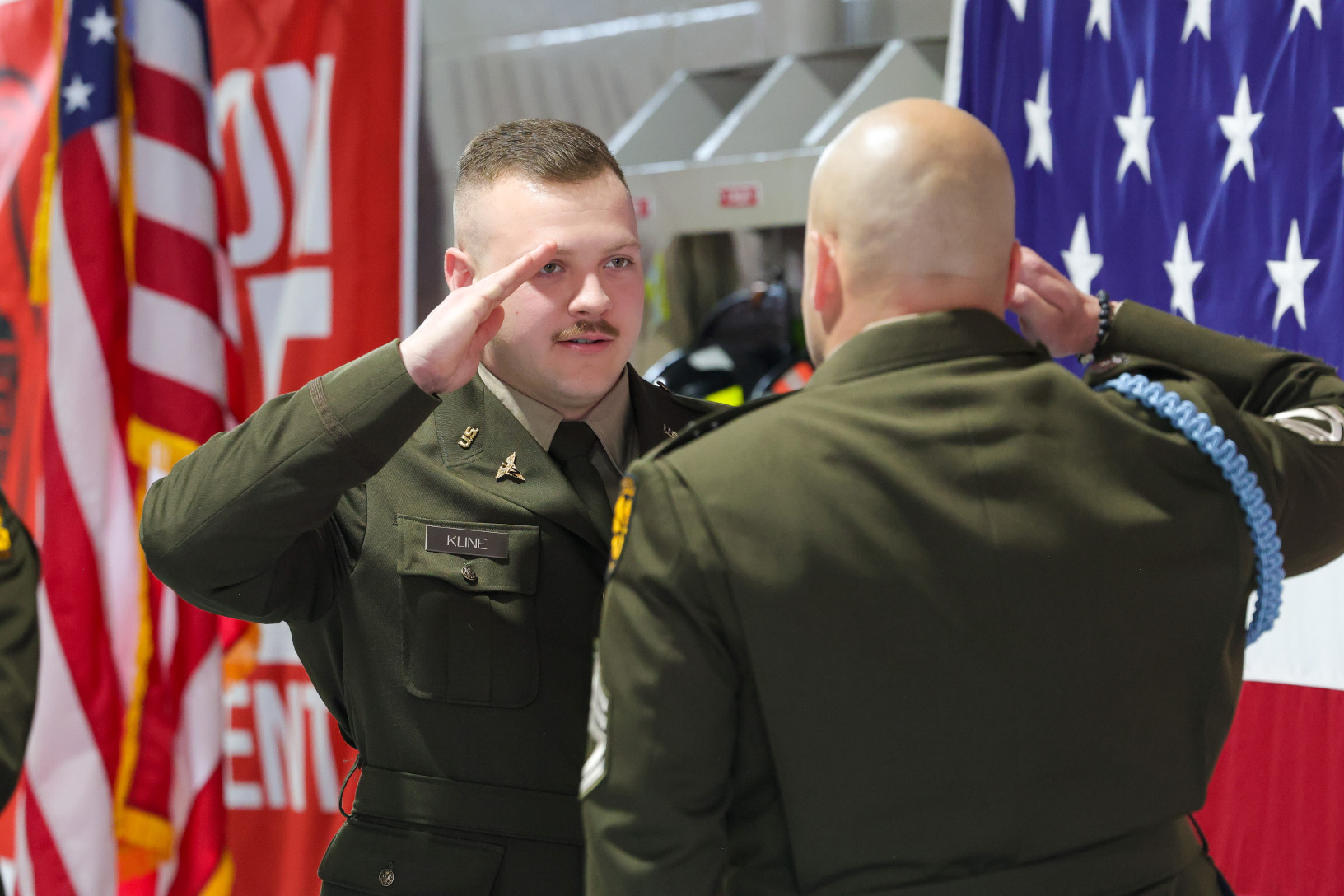 Jacob Kline first salute