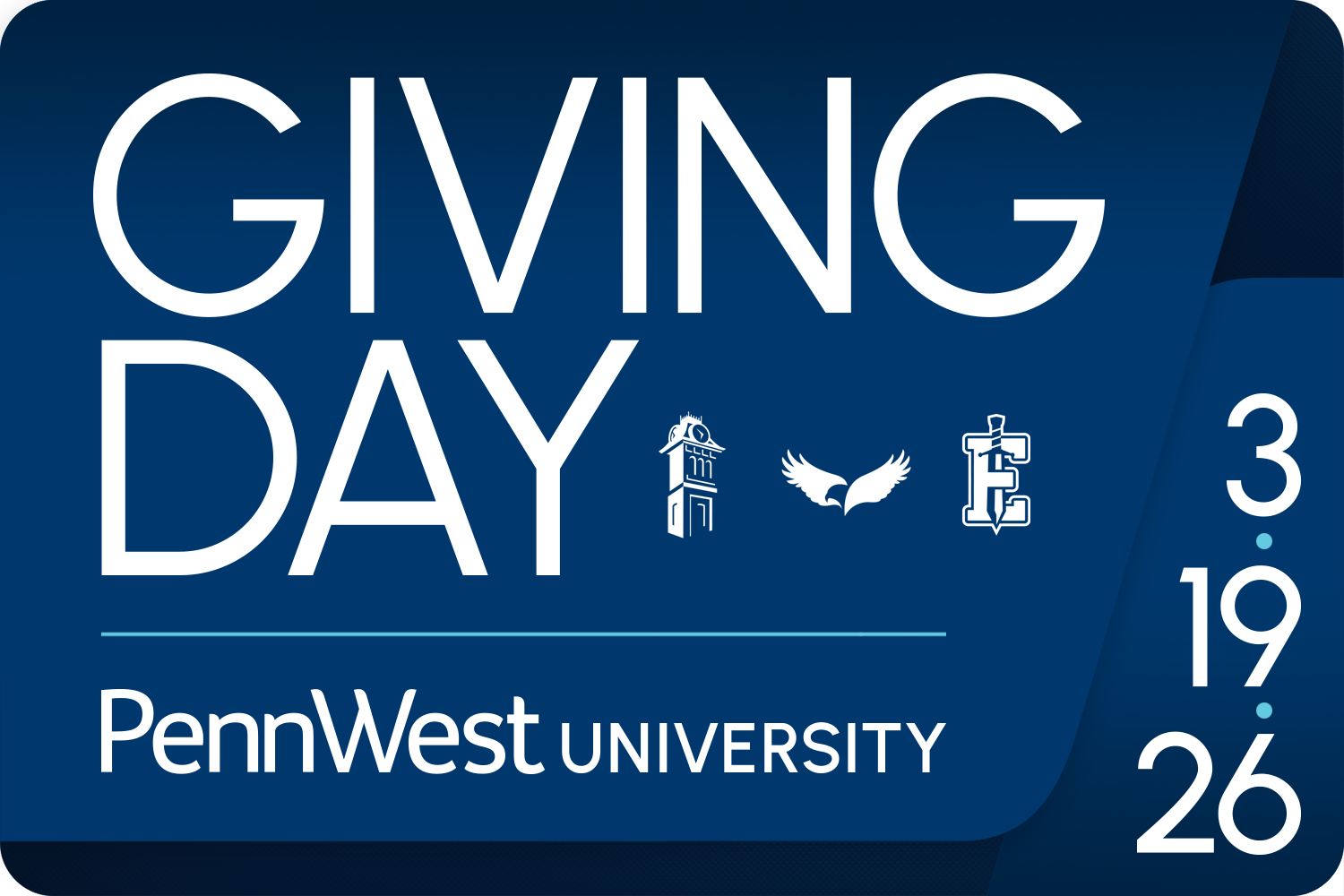 a graphic with the day of giving date