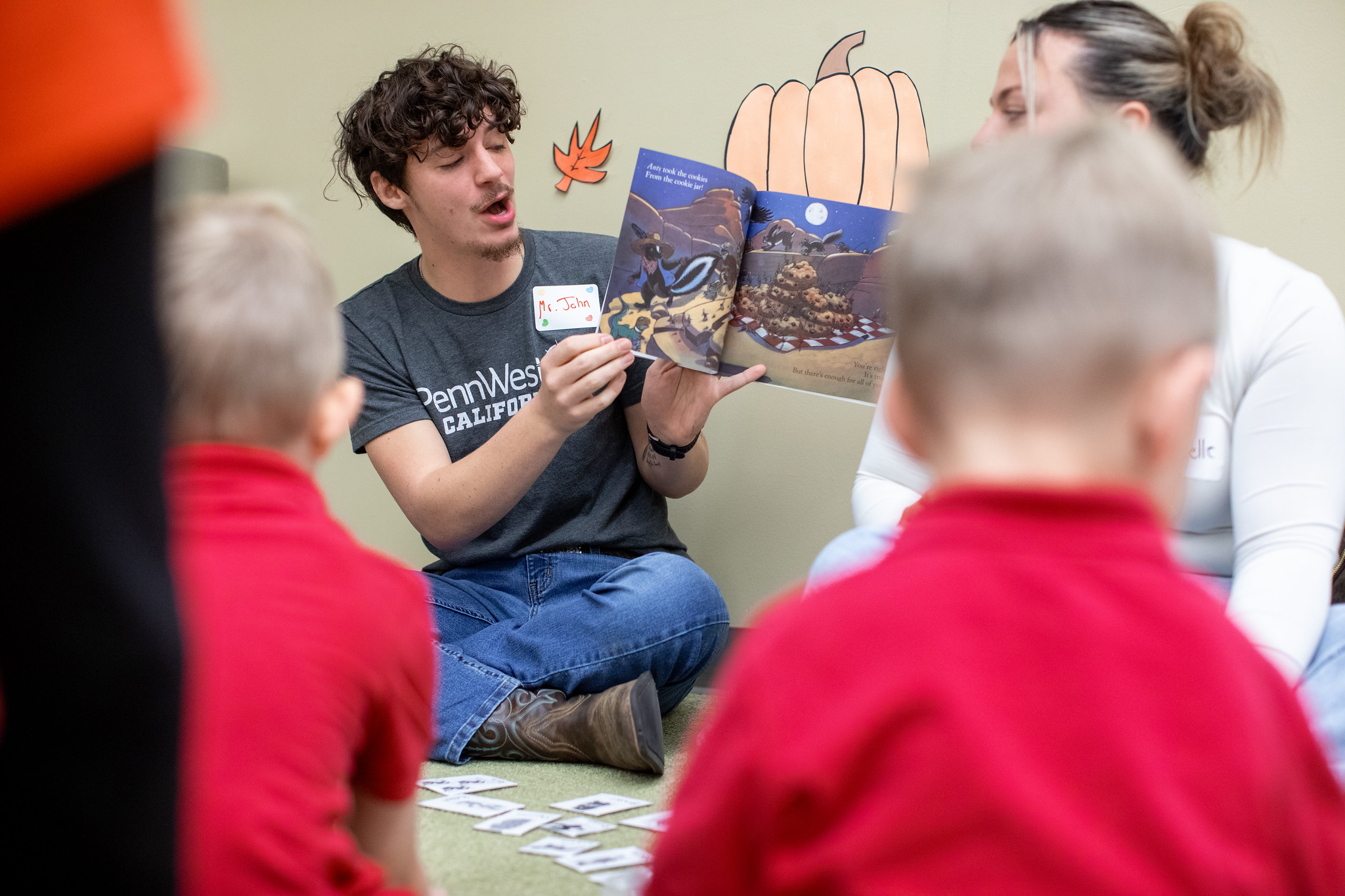 PennWest education student participates in classroom instruction as part of the university's teacher preparation program