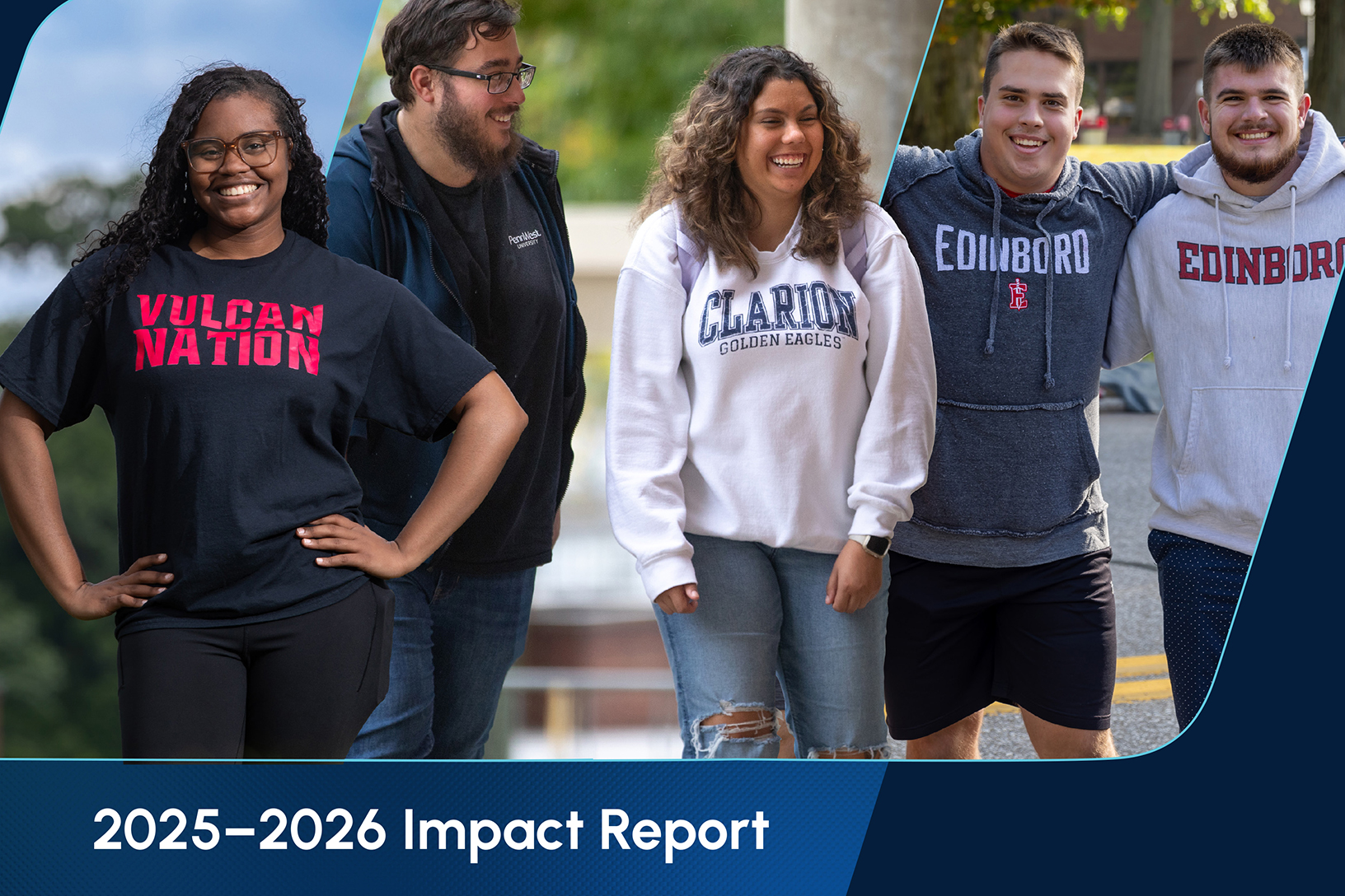 pennwest students on impact report cover