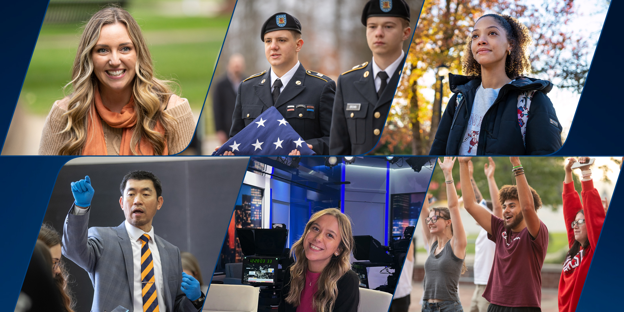 collage of images from the podcast