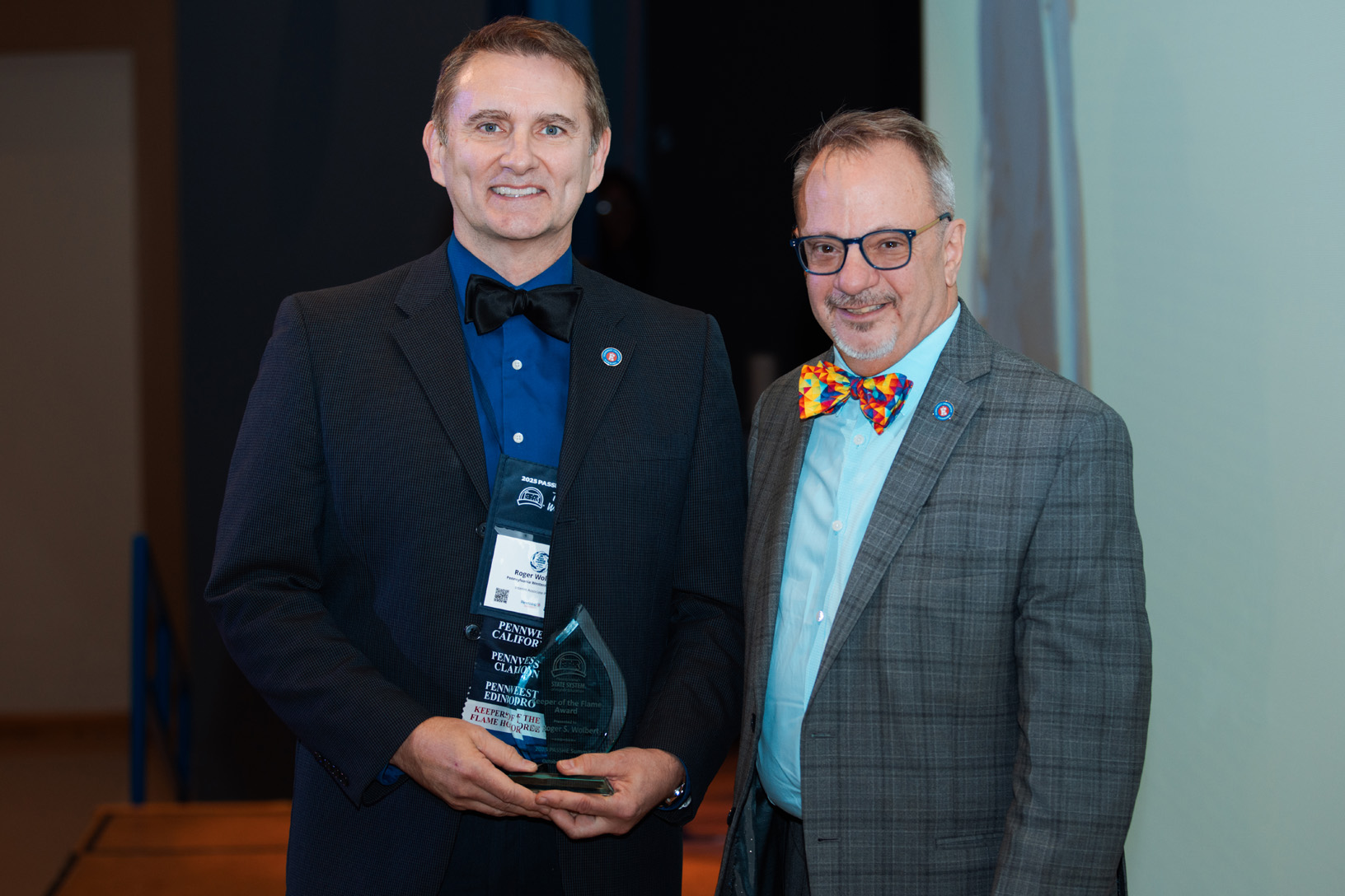 Dr. Roger Wolbert and Chuck Scalise