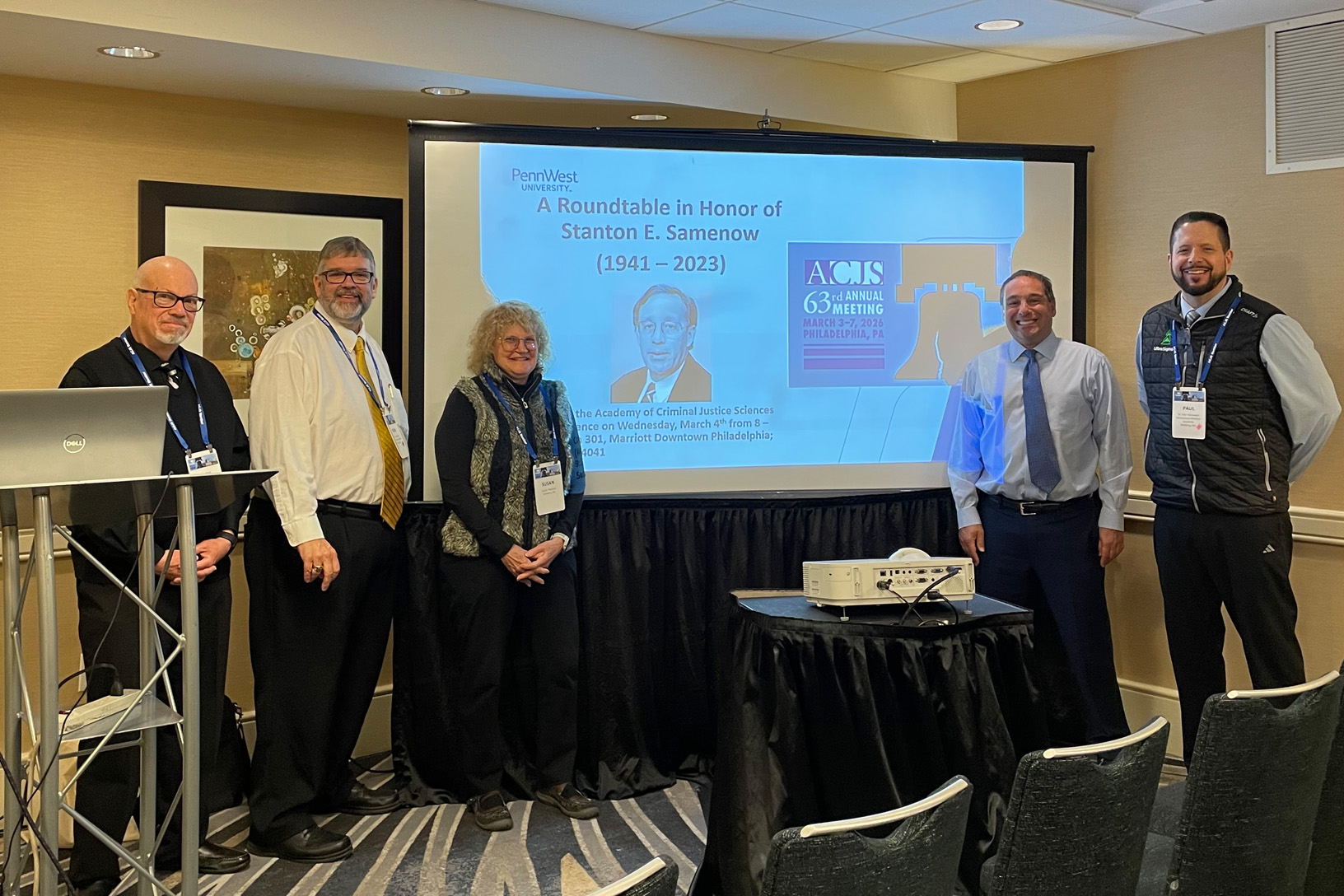 Panelists on a roundtable in honor of Stanton Samenow