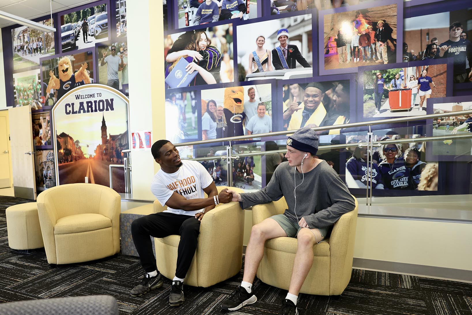 students enjoy new space at suites on main