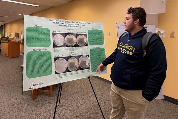 James O'Dell giving a presentation